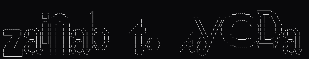 my name in ASCII text art, cool right?
